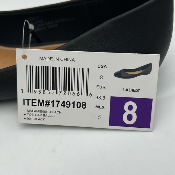 DV by Dolce Vita Classic Black Cap-Toe Ballet Flats | Size 8 NWT - Picture 11 of 11
